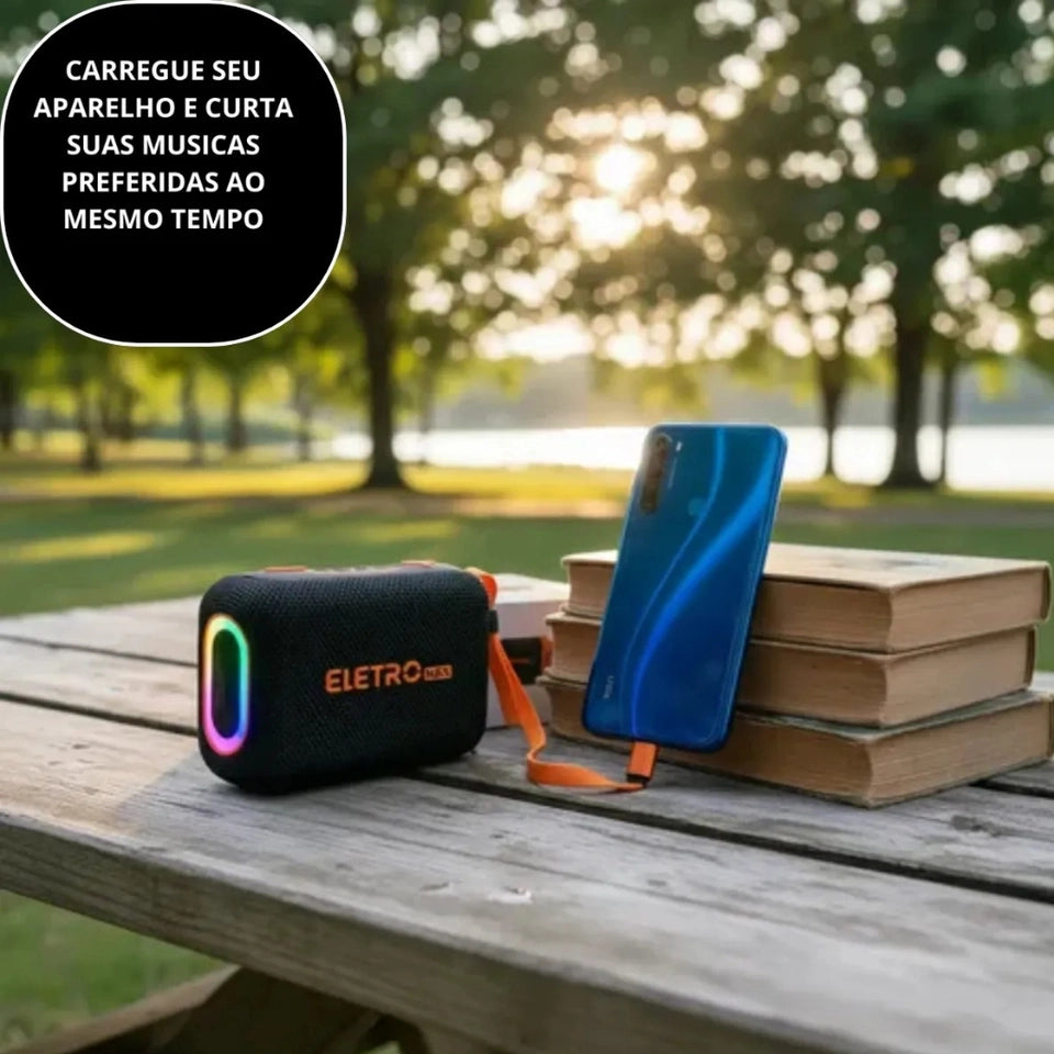 Caixa de Som Power Bank Turbo